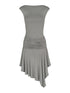 STRIKE A POSE 2025 Summer Cool Asymmetrical Ruffle Midi Dress