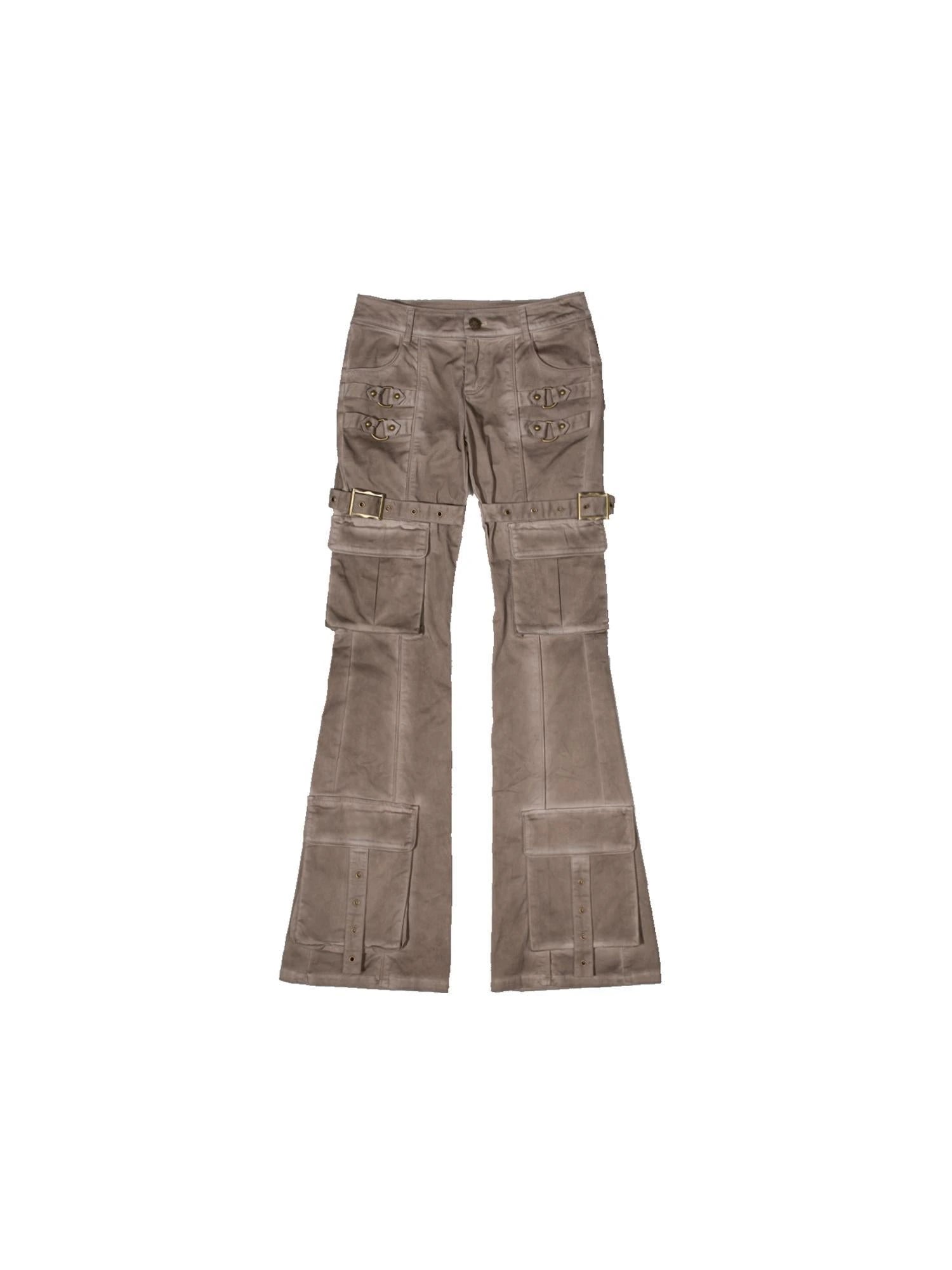 Rusty Heavy Punk Maillard Work Pants For Street