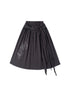 MOMSYCAN FOX LINE Fox Line Light Asian Style Graffiti Print A Line Midi Skirt