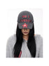 Peoplesense Retro Star Embroidery Wool Baseball Cap Grey Elastic