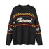 DIDDI MODA Cozy Fair Isle Dog Sweater Winter Knit With Snowflake Geometric Patterns