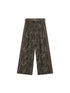 DIDDI MODA Colorblock Leopard Print Wide Leg Pants