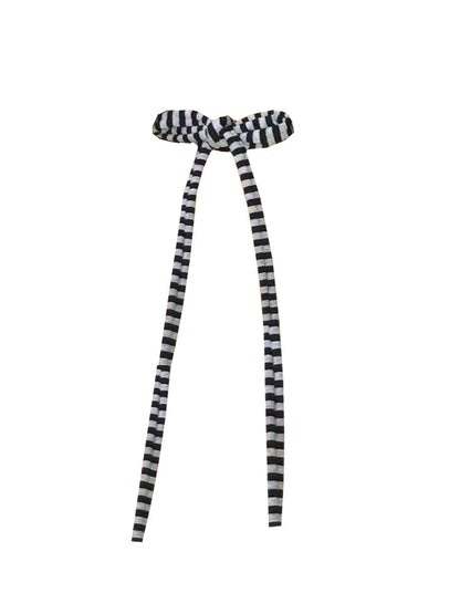 Y2K Black &amp; Gray Striped Scarf Outfit Fashion