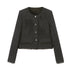 DIDDI MODA Embroidered Tweed Short Jacket With Beaded Fireworks