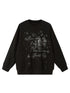 Sparkling Firework Embroidered Crewneck Sweatshirt