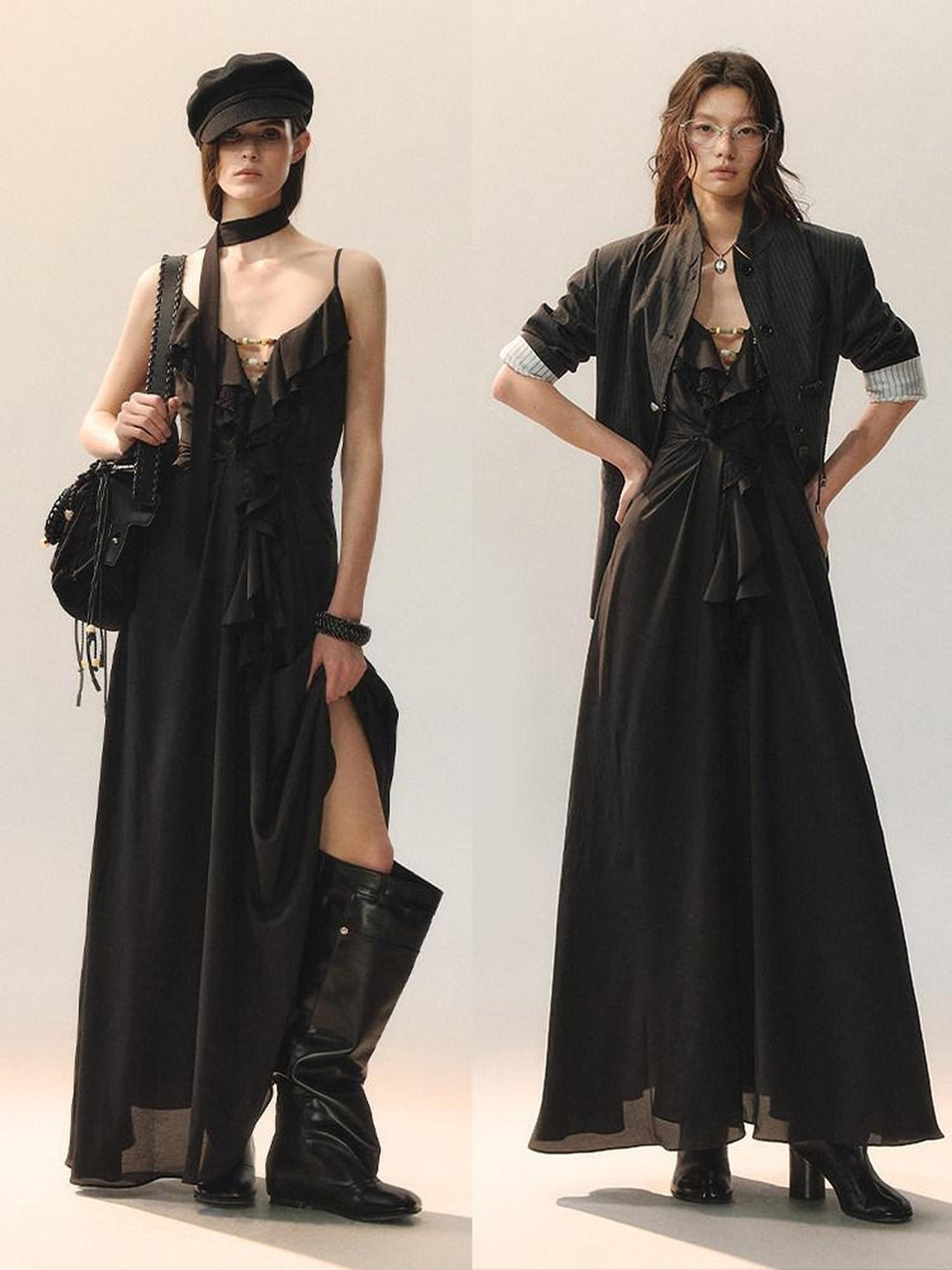 AnnoMundi Lace Cami Casual Shirt Dress Sleeveless City Women Polyester Slip Maxi Dresses