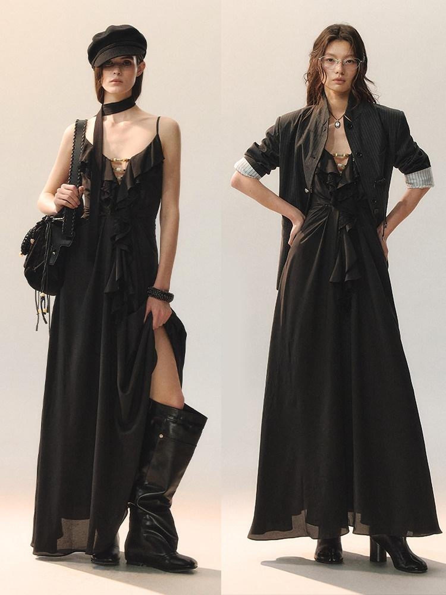 AnnoMundi Lace Cami Casual Shirt Dress Sleeveless City Women Polyester Slip Maxi Dresses