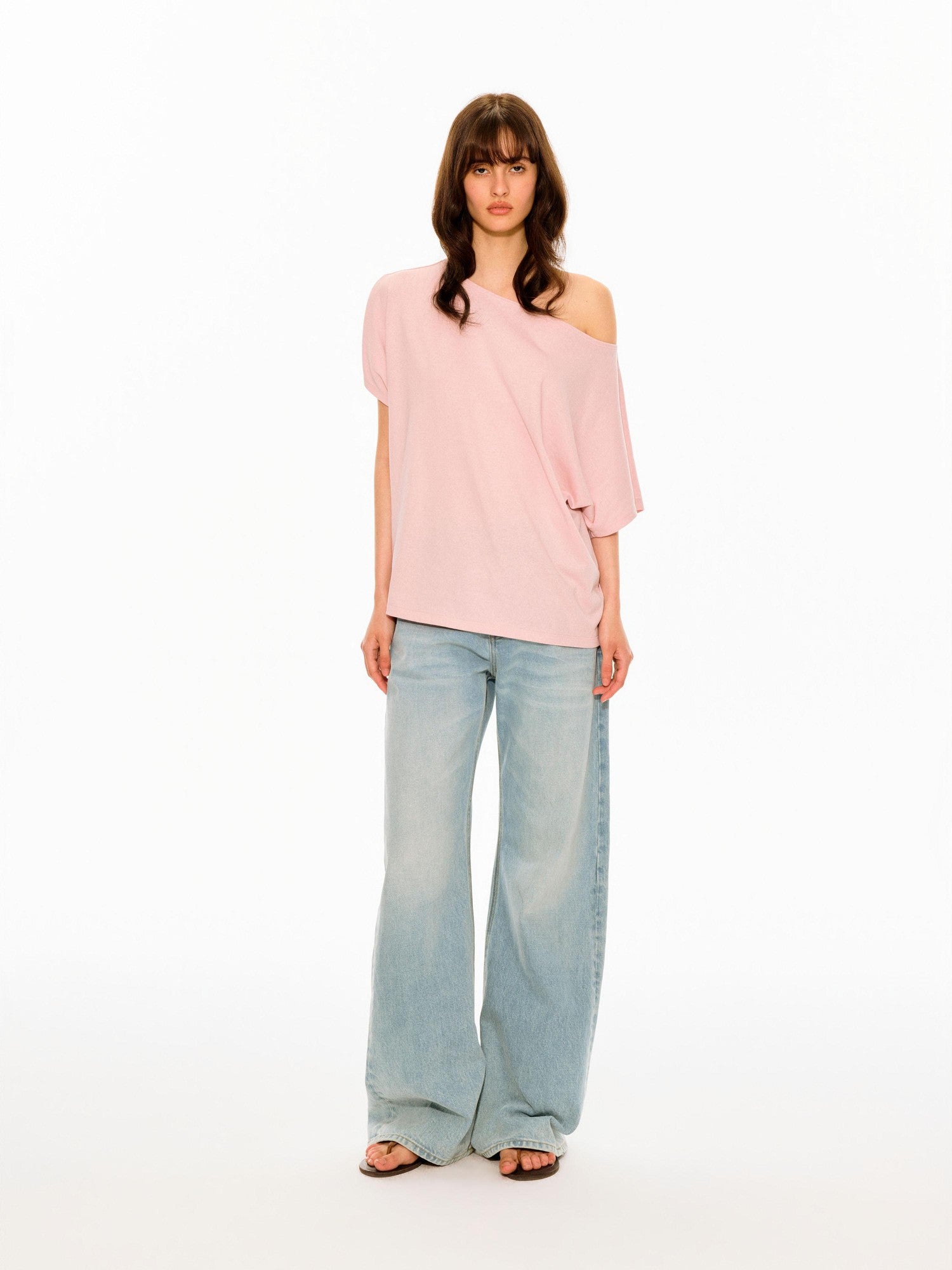 Northbutsouth Multicolor Snowflake Texture Asymmetric Shoulder Women&