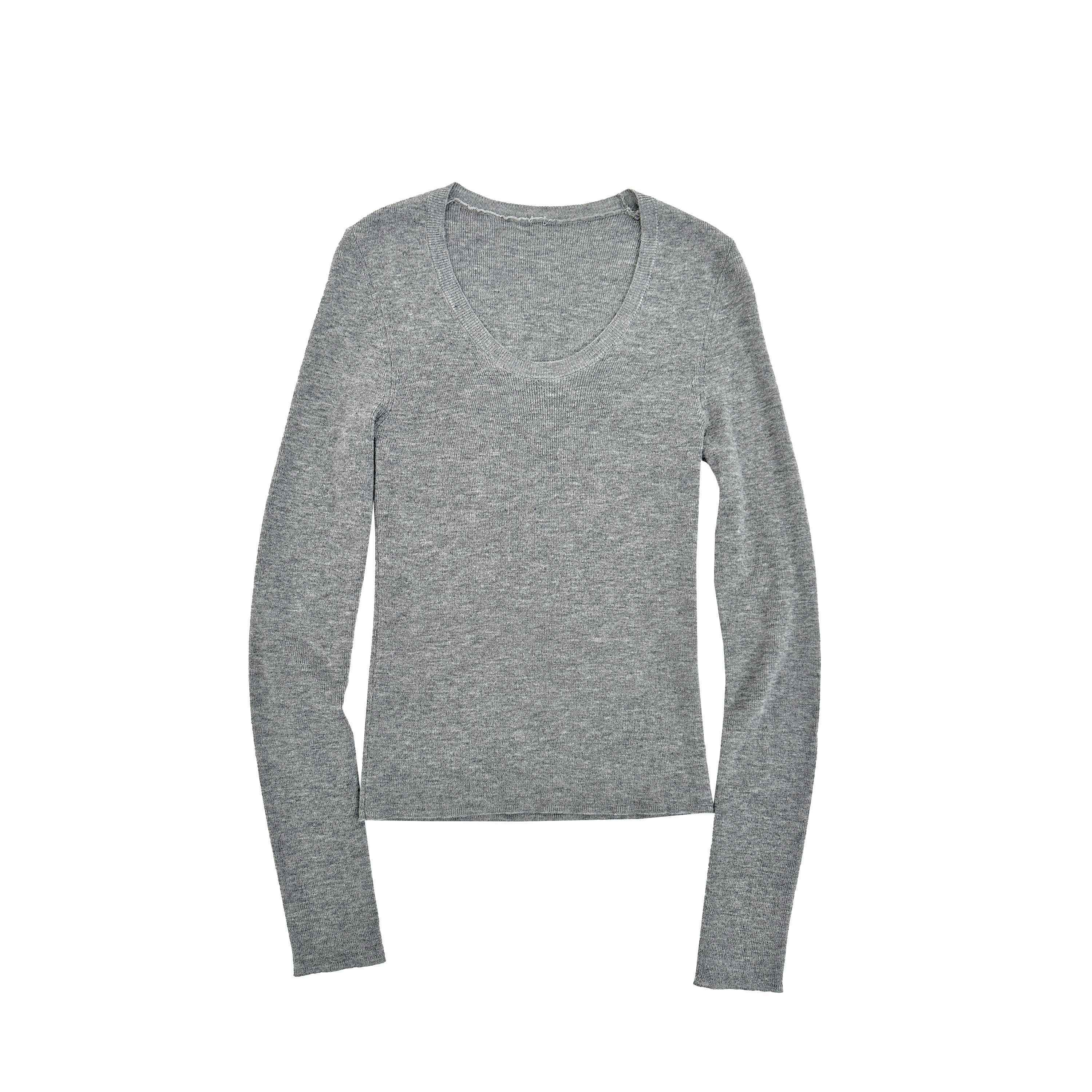 Northbutsouth_Four_Color_U_Neck_Slim_Fit_Lightweight_Long_Sleeve_Women&