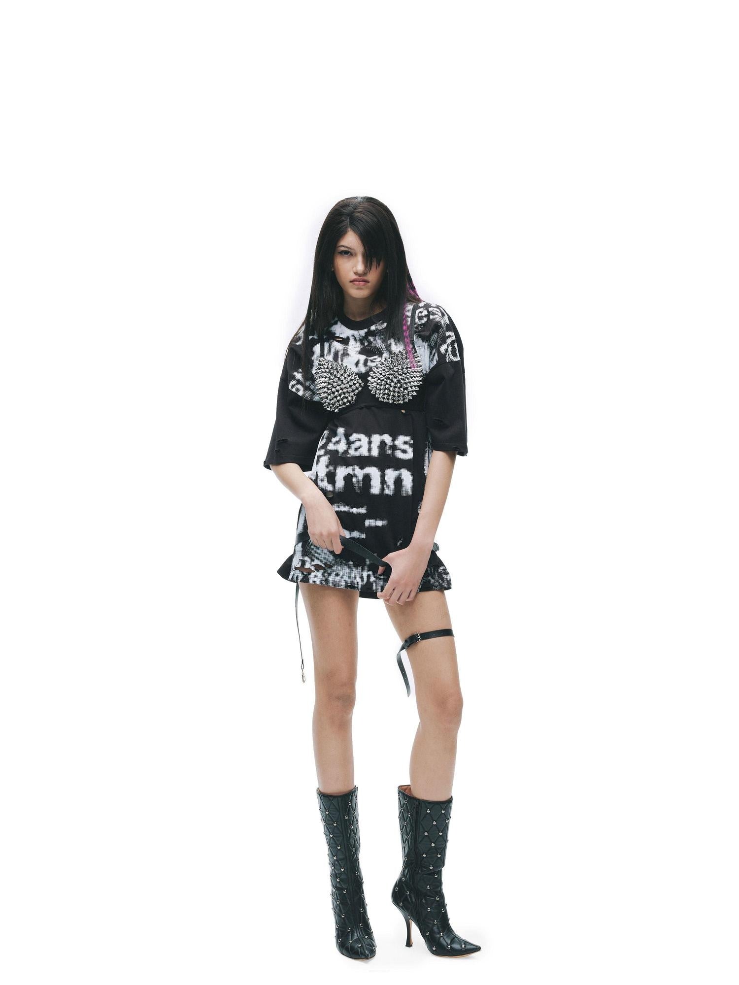 24ans 100 Percent Cotton Non Fade Loose Crew Neck Unisex Printed Short Sleeve T-Shirts