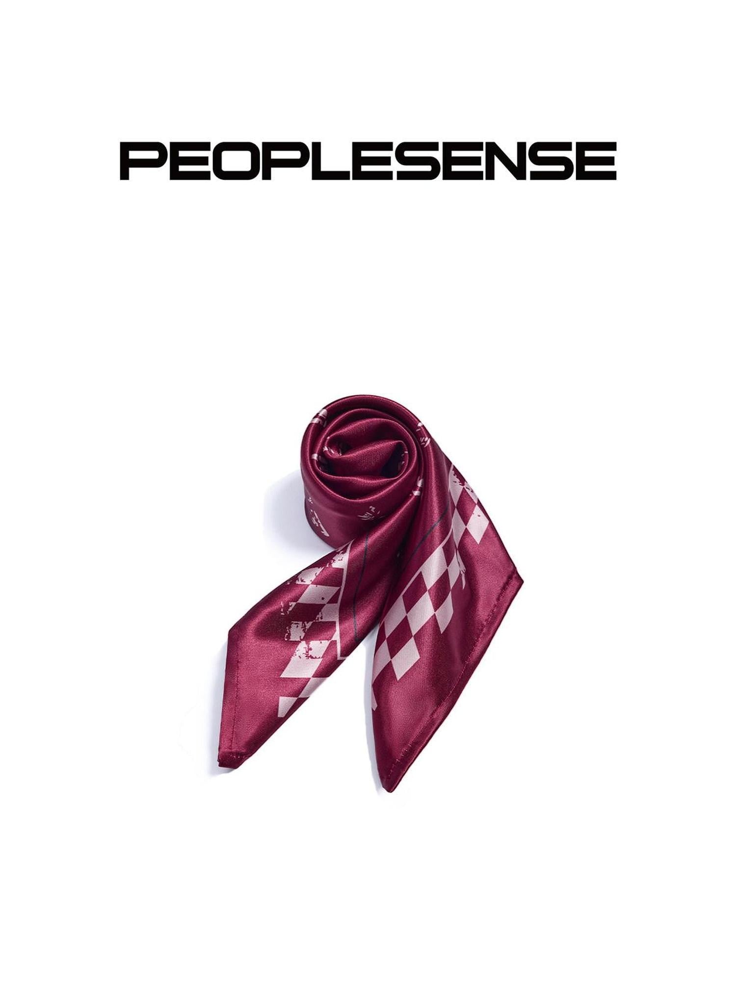 PEOPLESENSE Red Plaid Small Square Decorative British Women&