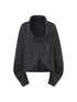 Pirate Style Batwing Sleeve Asymmetrical Cardigan Sweatshirt