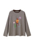 DIDDI MODA Cat Stripes Colorblock Tee