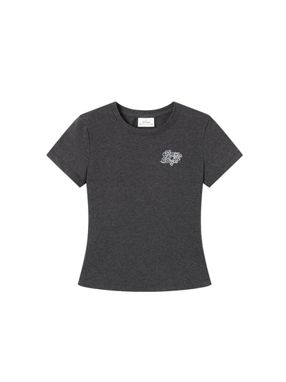 Achihara Summer Slim Fit Waist Defining Cotton T Shirt