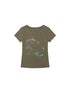 MOMSYCAN FOX LINE Best Friend Print Cotton T Shirt With Adjustable Strap
