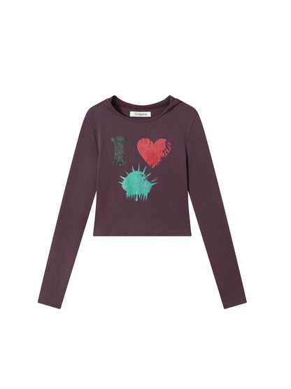 Achihara I Love Jellyfish Slim Fit Tee