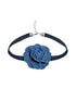 WSW WUSHENWU Vintage Denim Rose Adjustable Necklace
