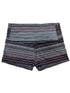 Striped Knit Slim Soft Skinny Short Leggings Pants