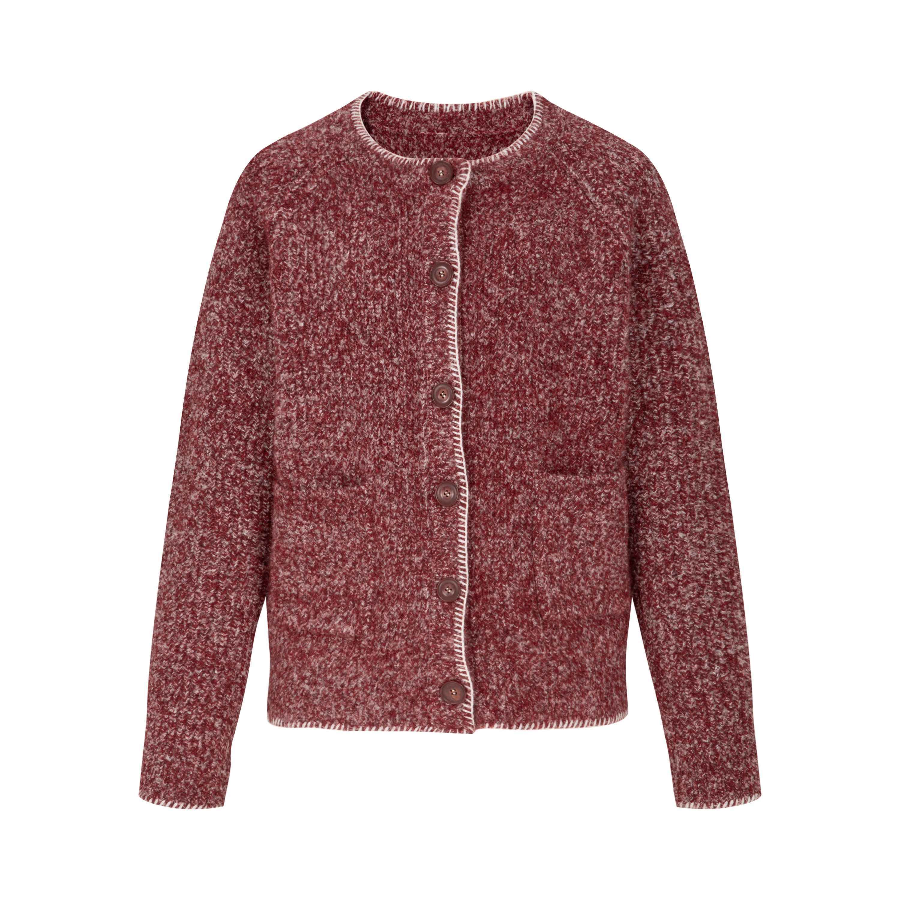 Dorydory_Raspberry_Contrast_Speckled_Loose_Fit_Women&