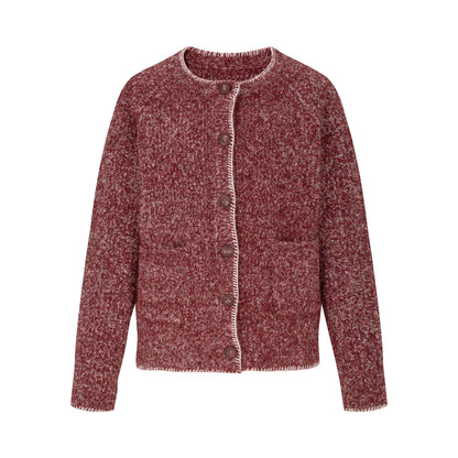 Dorydory_Raspberry_Contrast_Speckled_Loose_Fit_Women&