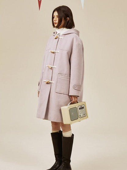 NAPSNAPS Retro Hooded Toggle Padded Women&