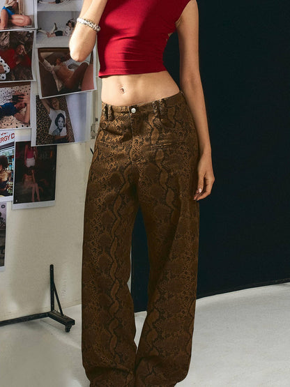 The NeverMore Durable Distressed Relaxed Fit Natural Waist Women Light Brown Wide Leg Jeans