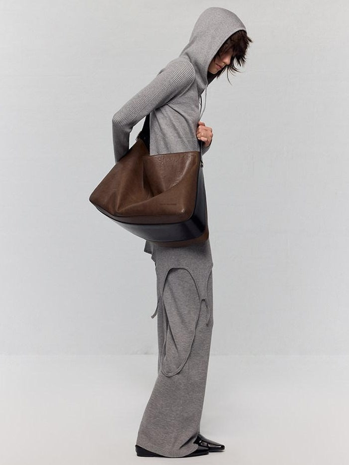 RUN TO THE FUTURE Large Zipper Pocket Casual Minimalist Single Strap Everyday Cross Body Bags