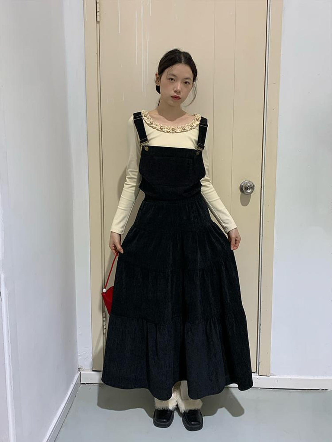 dorydory Dory Dory Chenille A Line Midi Skirt For Women