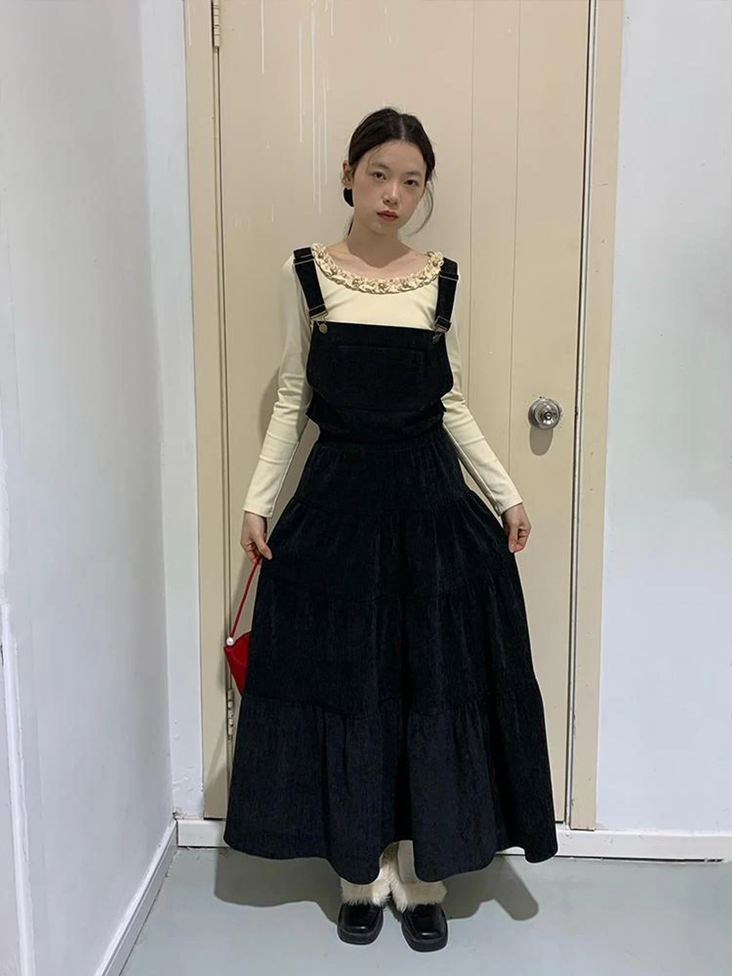 Dory Dory Chenille A Line Midi Skirt For Women