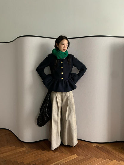 dorydory Floral Bud Collar Short Jacket
