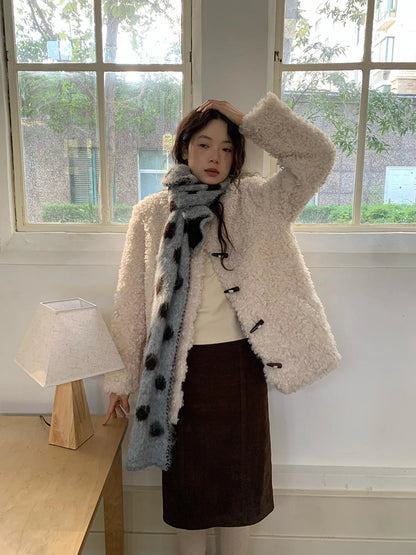 V-neck T-shirt Long Sleeve Button Coat