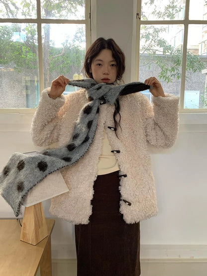 V-neck T-shirt Long Sleeve Button Coat