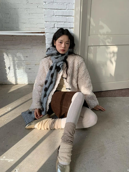 V-neck T-shirt Long Sleeve Button Coat