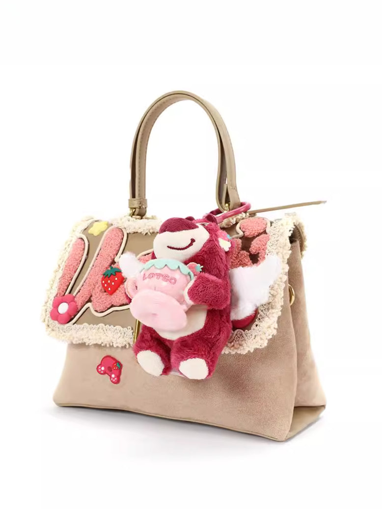 Biling Jewelry Bureau Original Niche Bag Sweet Backpack Spring New Cute Strawberry Bear Doll Shoulder Bag