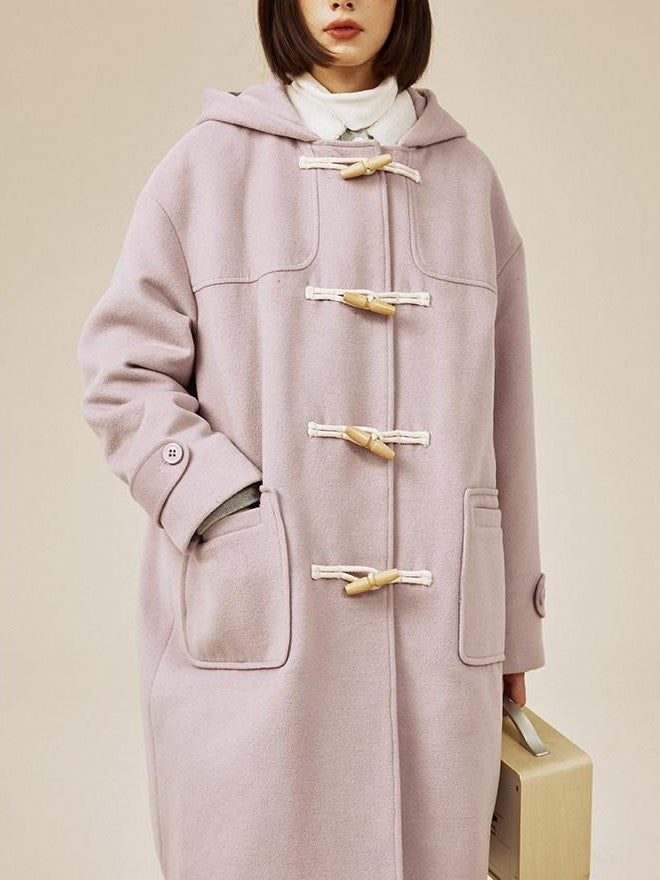 NAPSNAPS Retro Hooded Toggle Padded Women&
