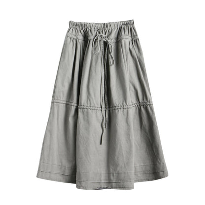 NAPSNAPS_Washed_Denim_Tie_Elastic_Waist_Flared_Women&