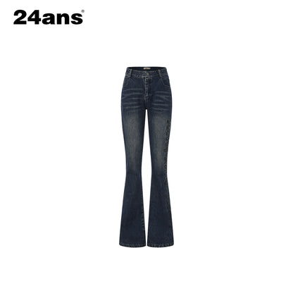 24ans_Breathable_Cotton_Linen_Notched_Collar_Low_Waist_Women_Top_&amp;_Pants_Sets_MISSTT
