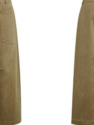 RUN TO THE FUTURE Washed Cotton Khaki Cargo Pockets Loose Mid Rise Zip Fly Casual Straight Pants