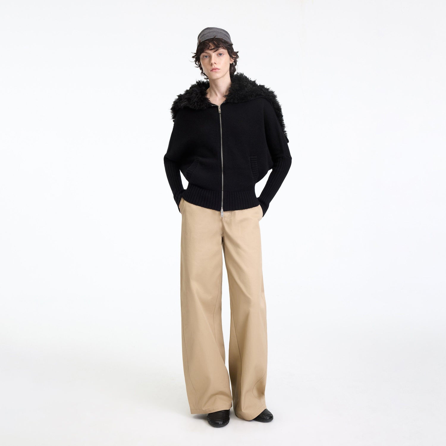 RUN_TO_THE_FUTURE_Soft_Wool_Blend_Hooded_Patchwork_Vintage_Loose_Fit_Zipper_Knit_Cardigans_MISSTT