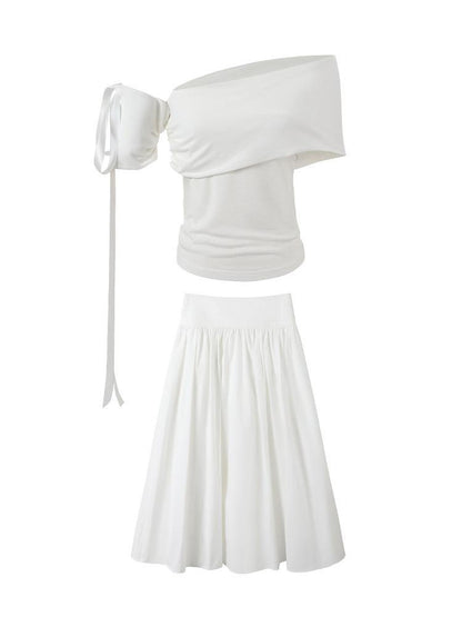 7Shiftin Short Sleeve Two Piece Casual Chic Comfortable Women S M L Top &amp; Skirt Sets