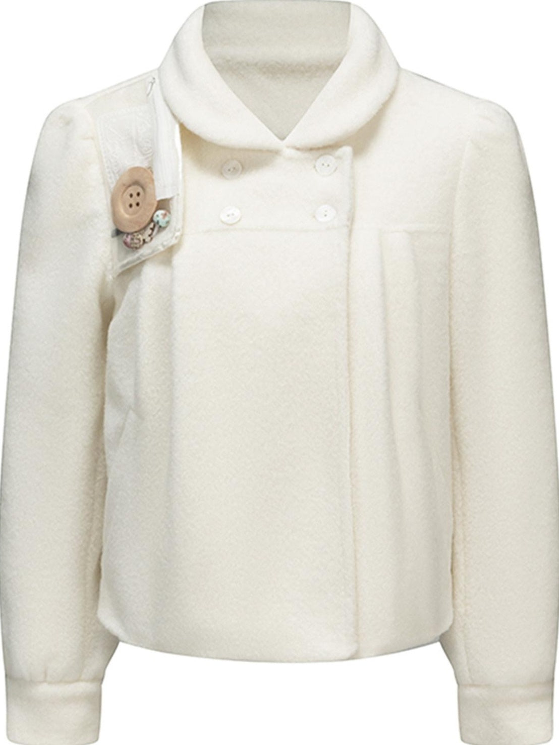nit alcove Vestes courtes pour femme en fausse laine d&