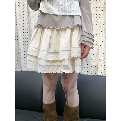 ang_project_Light_Apricot_Lace_Spliced_Embroidered_High_Waist_Elastic_A_Line_Women&