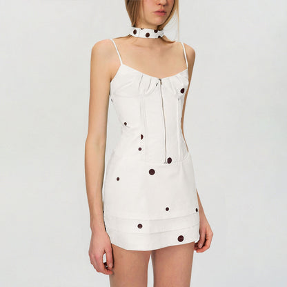 The_NeverMore_Colorblock_Sleeveless_Cinched_Waist_Slim_A_Line_Cotton_City_Mini_Dresses_MISSTT