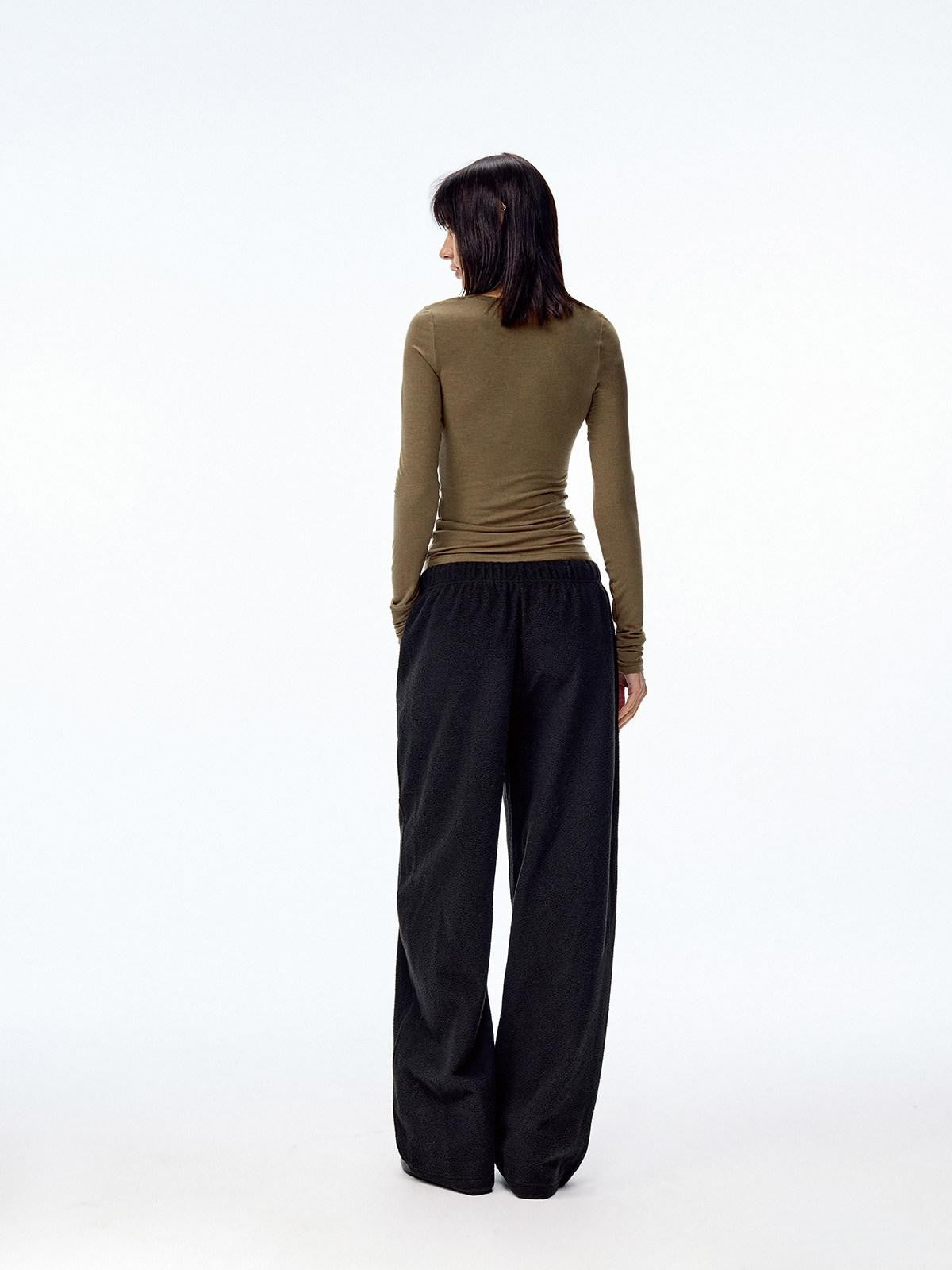 Northbutsouth Tricolor V-neck High Stretch Slim Women&
