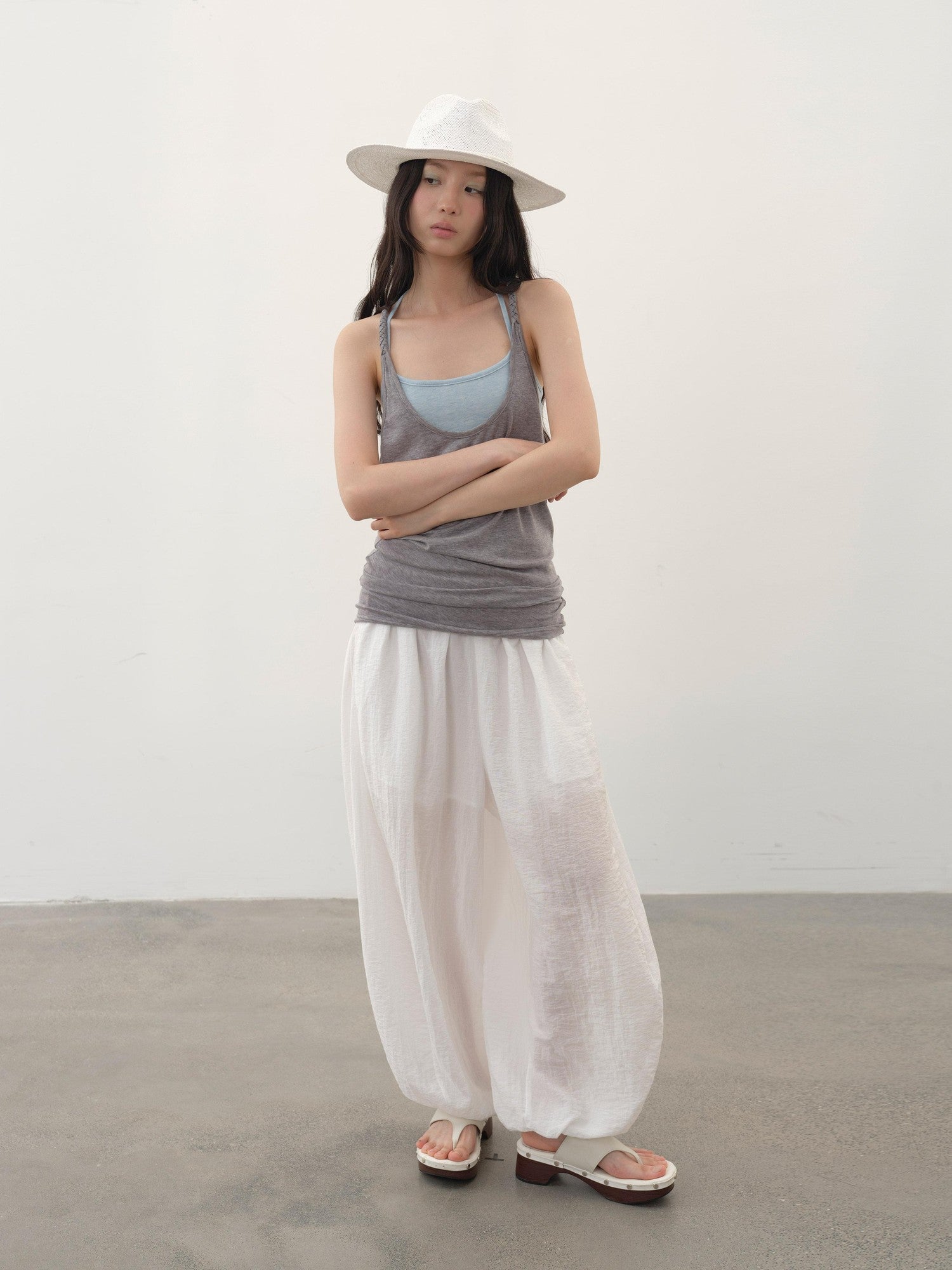 DKZ OFFICIAL Colorblock Offset Twist Knot Women&