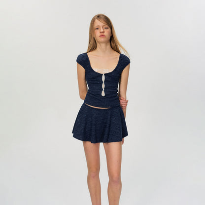 The_NeverMore_Two_Piece_Pullover_Top_And_Skirt_Women_White_Navy_Short_Sleeve_T-Shirts_MISSTT
