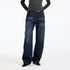 RUN TO THE FUTURE Vintage Washed High Cotton Relaxed Mid Low Waist Women Zip Fly Straight Jeans