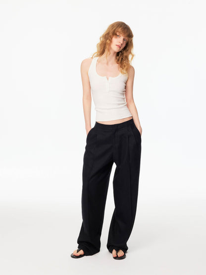 Northbutsouth Ribbed Slim Fit Multi Button Racerback Women&
