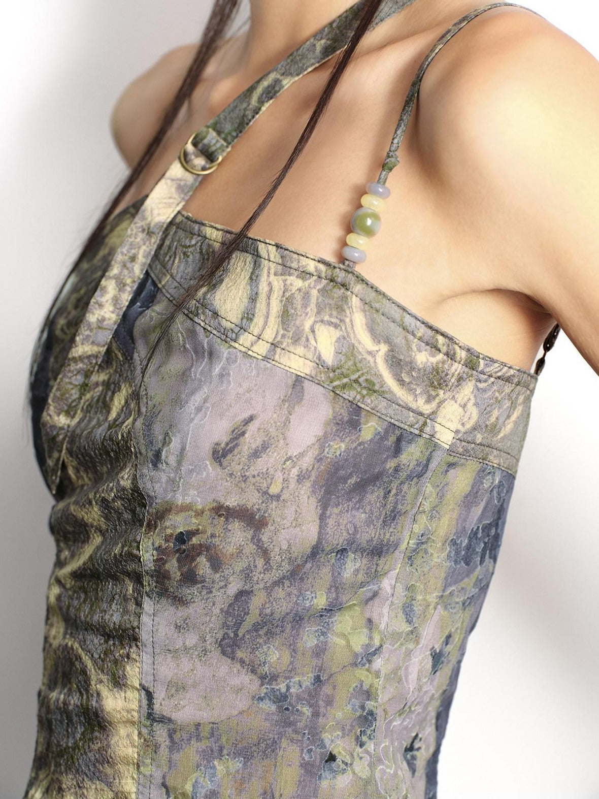 Low pixel Original Design Slim Short Polyester Spaghetti Strap Printed Women Camisoles