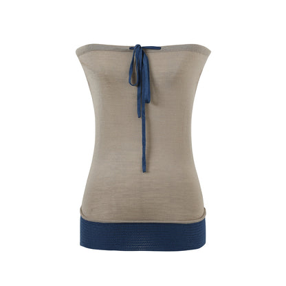 7Shiftin_Asymmetric_Slim_Fit_Cropped_Versatile_Solid_Women_Yellow_Khaki_Brown_Tank_Tops_MISSTT